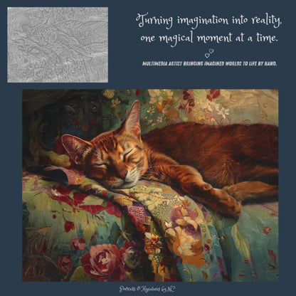 Abyssinian Cat Painting
