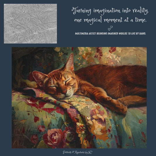 Abyssinian Cat Painting