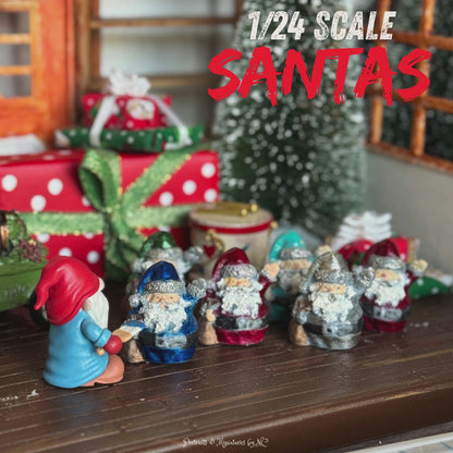 Maison de poupée Père Noël, Père Noël miniature. Miniatures des fêtes, fournitures d'artisanat pour diorama de Noël