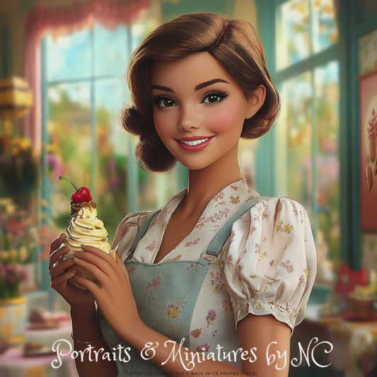 🍦 1:24 Scale Miniature Ice Cream Shop – Custom Enhanced Diorama 🍦