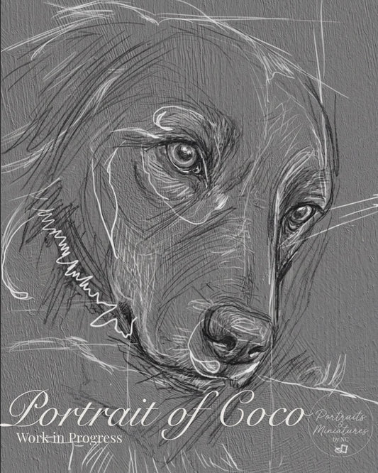 Custom Dachshund Digital Portrait from Photo | Wiener Dog Memorial