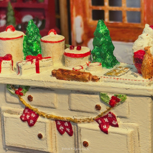 A Festive Miniature: Christmas Baking Station