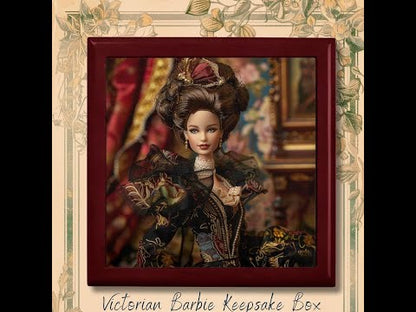 Victorian Barbie Wooden Jewelry Keepsake Box