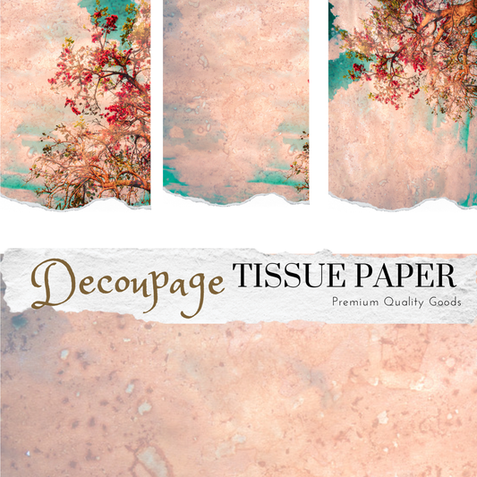 Vintage Arbor  Decoupage Tissue Paper
