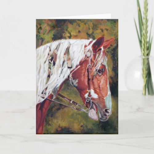 Warriors Horse - Greeting Card
