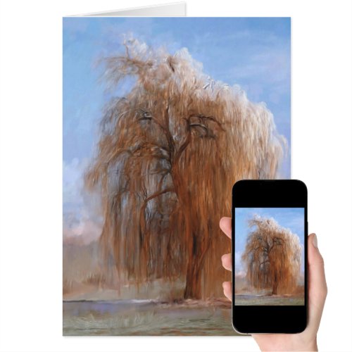 The Lone Willow Tree - Greeting Card