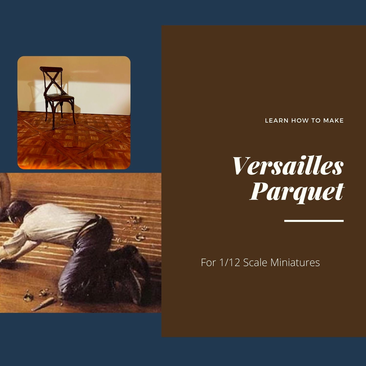 Versailles Parquet for Dollhouse free template