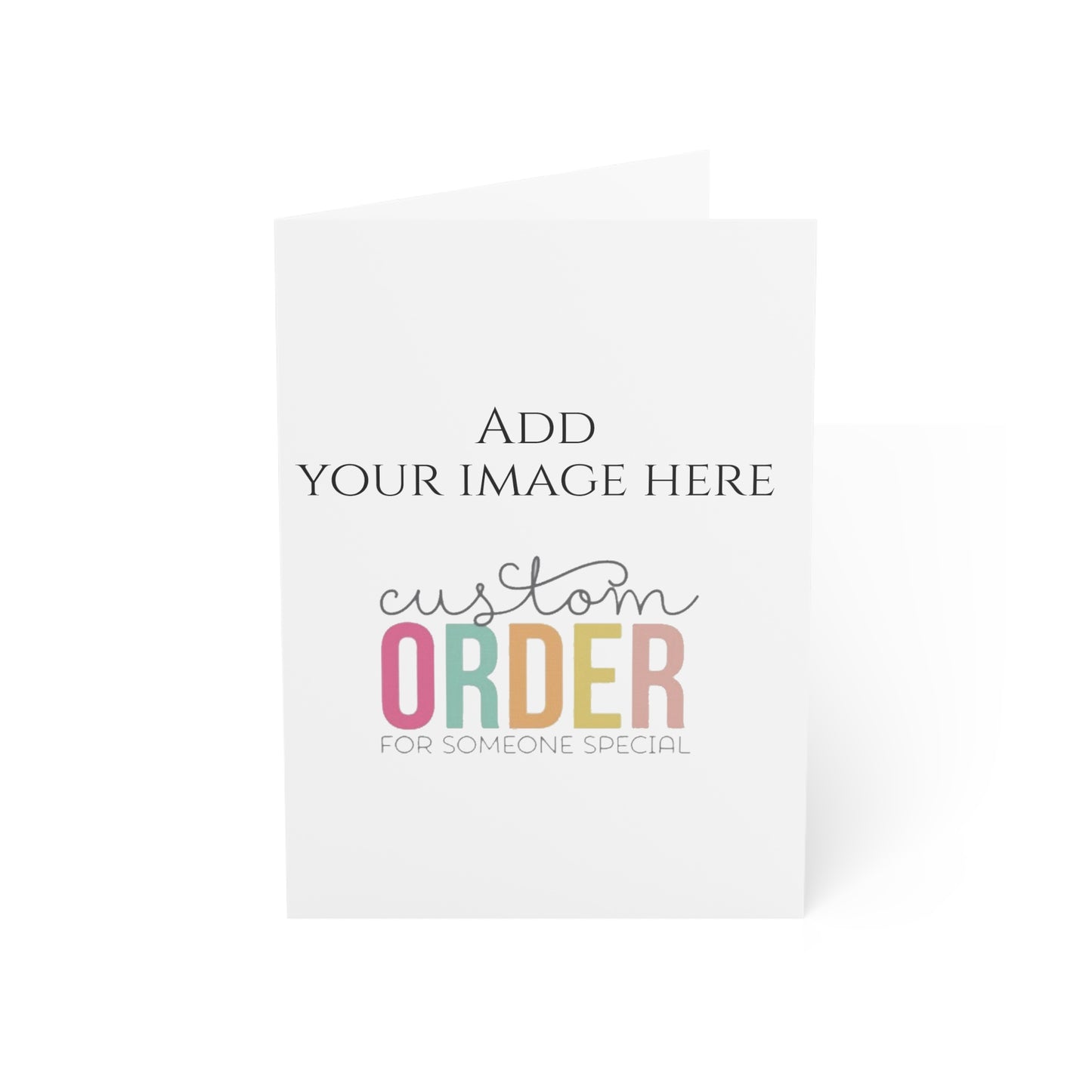 Customizable Greeting Cards - Folded Greeting Cards (1, 10, 30, and 50pcs)