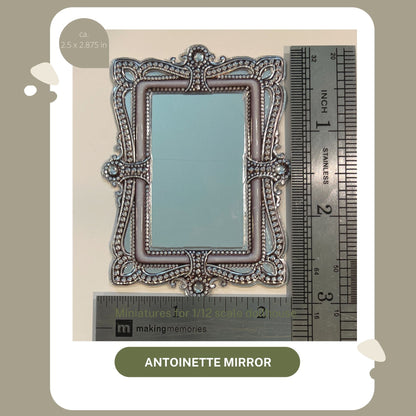 Antoinette Mirror 1/12 scale dollhouse accesories
