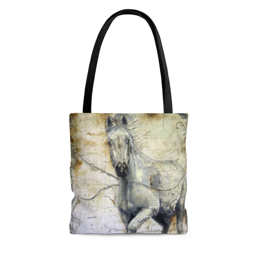 Tote Bag - Whispers Across the Steppe Equine Design small front