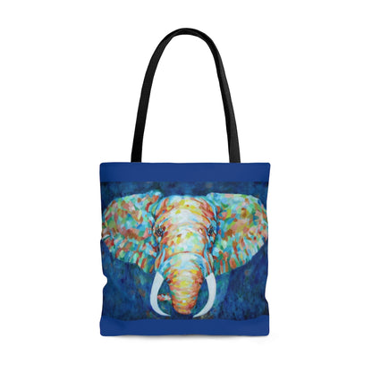 Tote Bag - Colorful Elephant Design large front