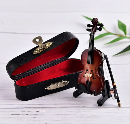 Miniature Cello - Musical Instrument Dollhouse Accessory - Photography Props - BJD