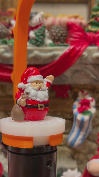 Dollhouse Santa, Miniature Santa. Holiday Miniatures, Christmas Diorama Craft Supplies