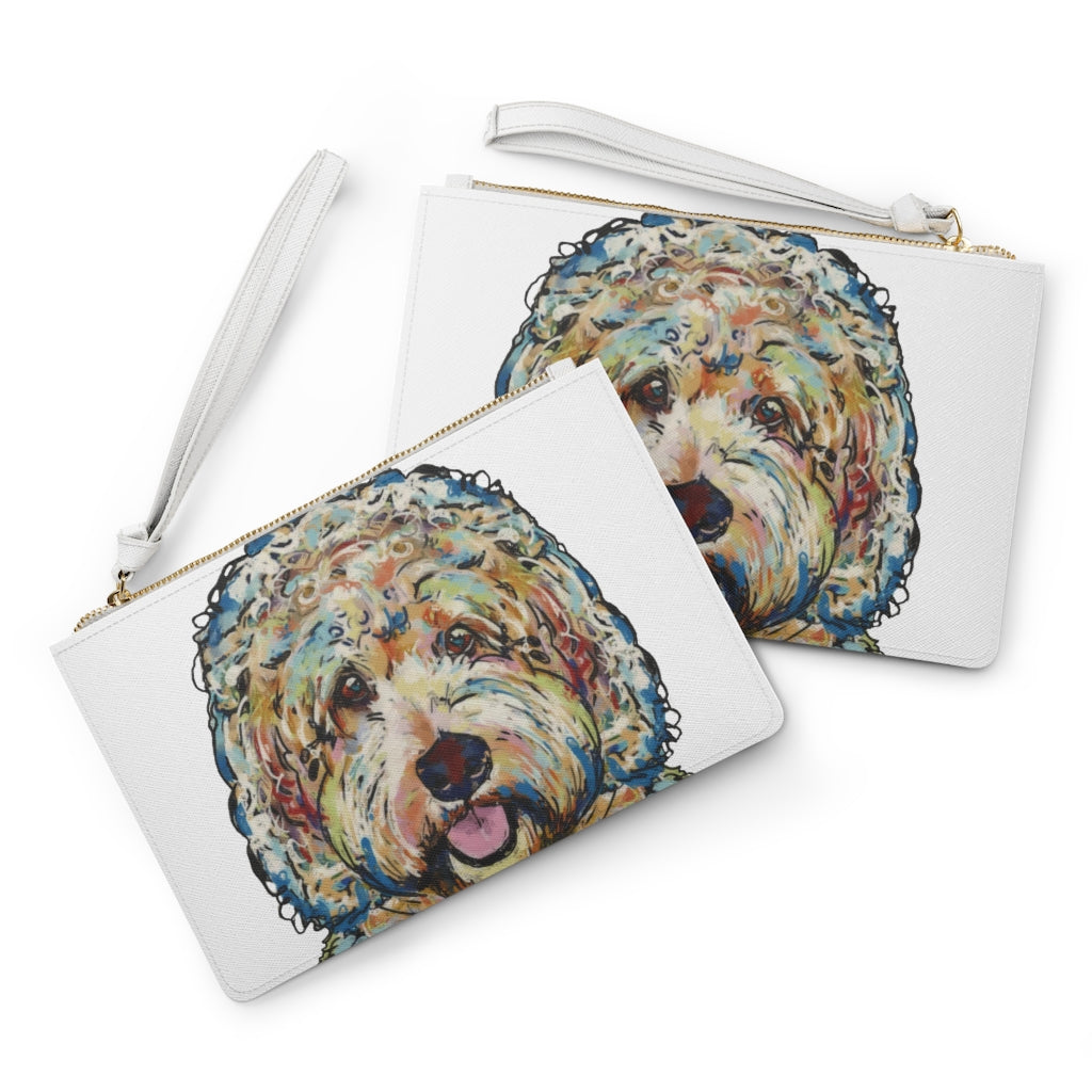 Clutch Bag - Doodle Dog Design handbags