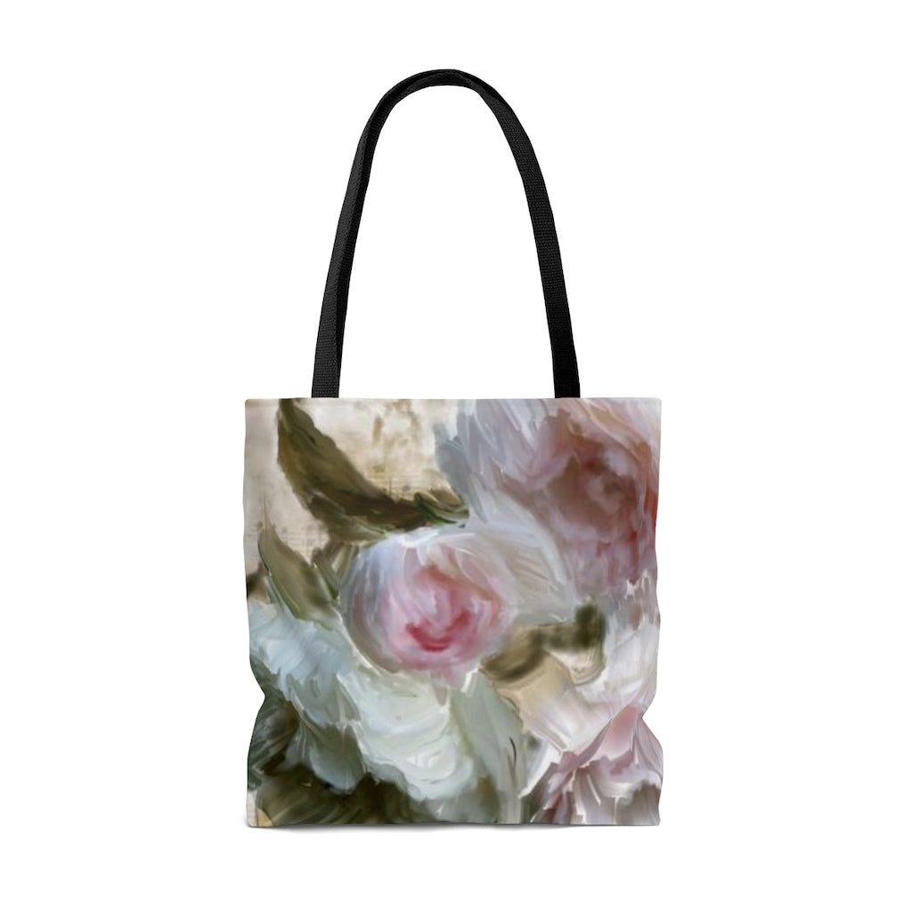Tote Bag - Ode to Love pink roses