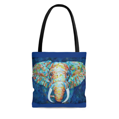 Tote Bag - Colorful Elephant Design small front