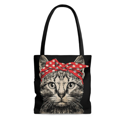 Tote Bag - Cat Lady Design small front