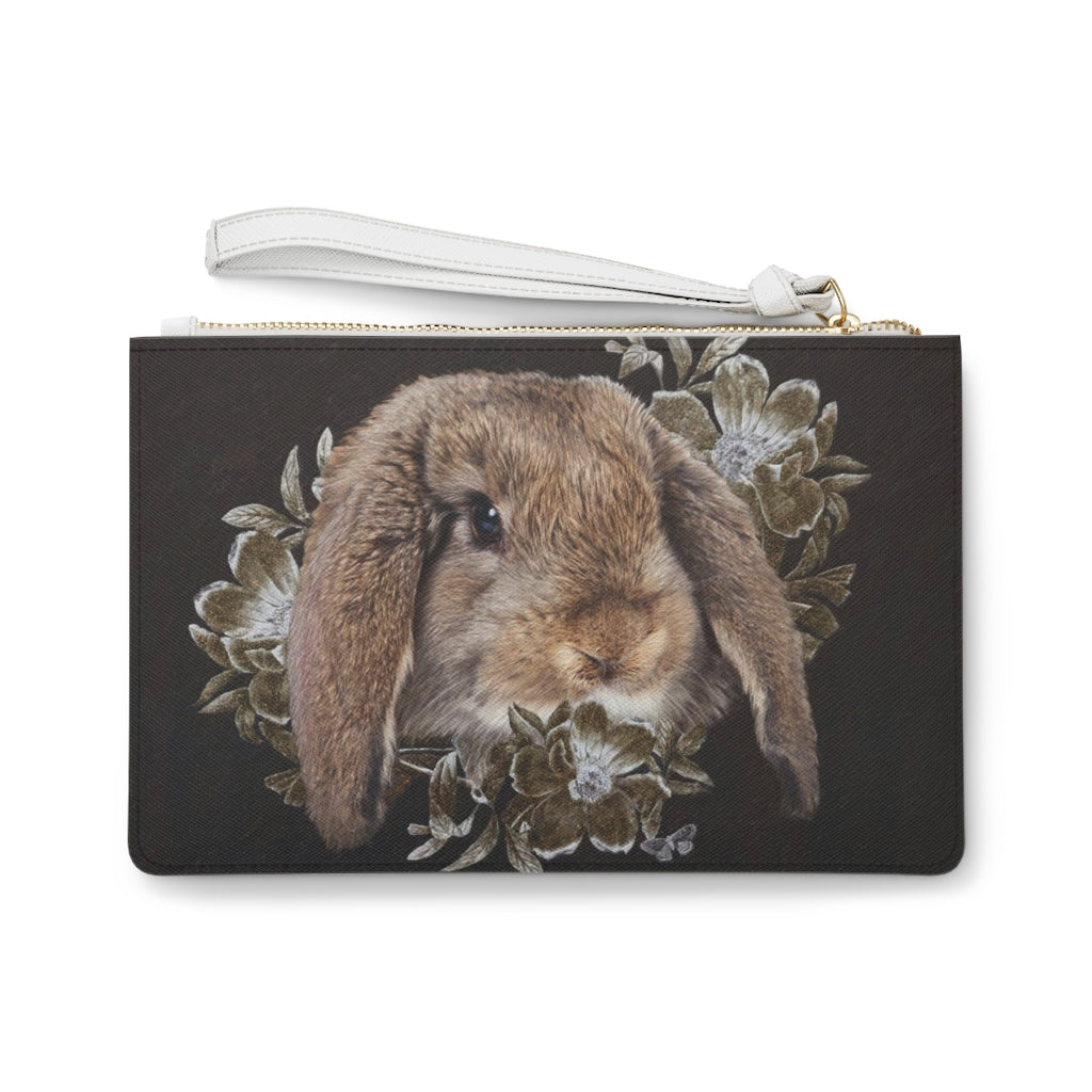Clutch Bag - In the Garden of Whispers Rabbit Design