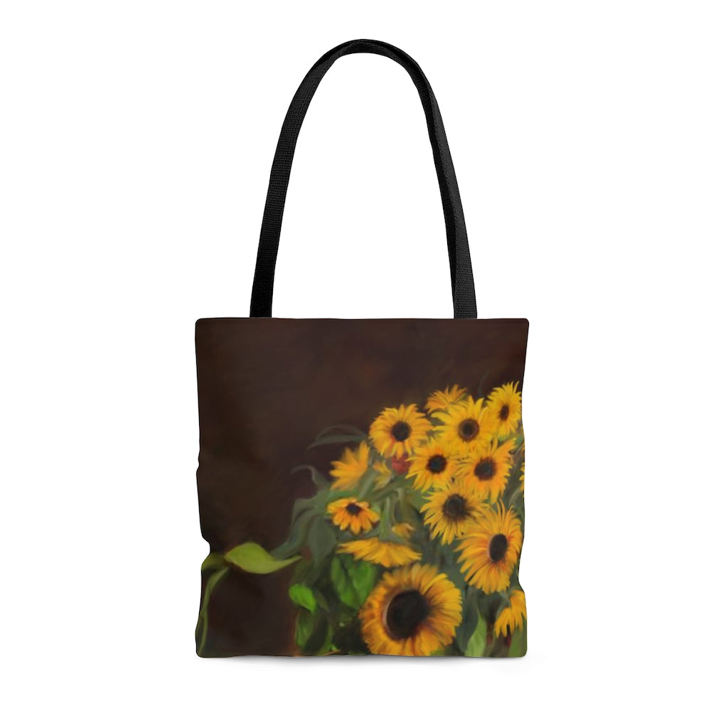 Tote Bag - Bountiful Harvest  Sunflowers med front