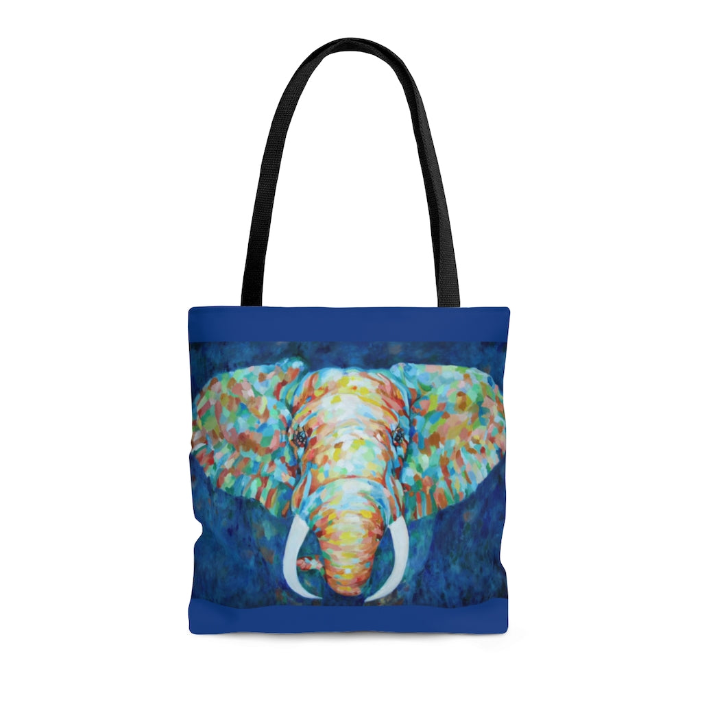 Tote Bag - Colorful Elephant Design medium front