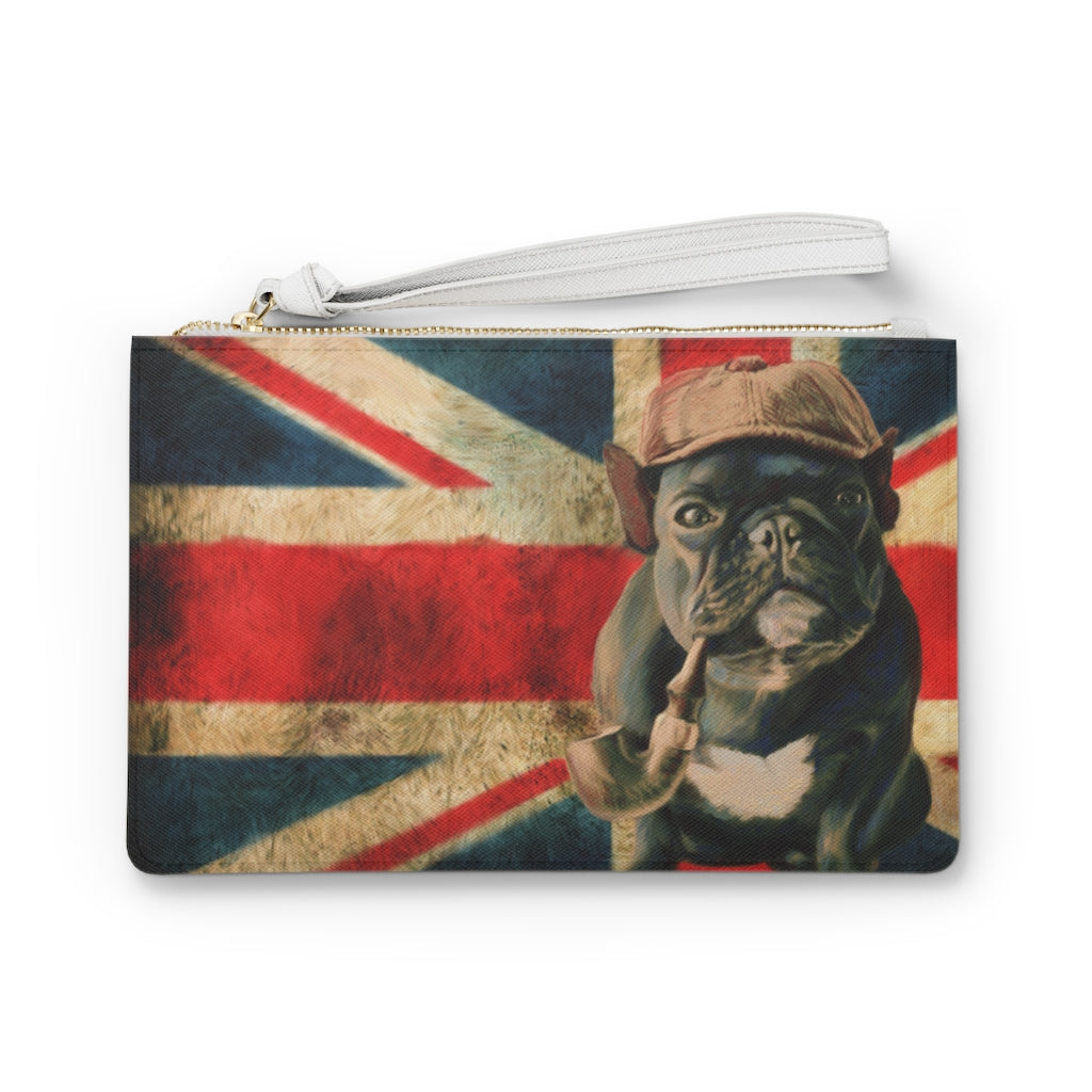 Clutch Bag - Sherlock Bulldog Design 