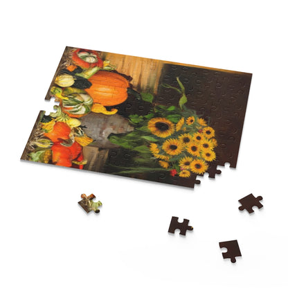 Photo Puzzle (120, 252, 500-Piece) - Bountiful Harvest Gourds