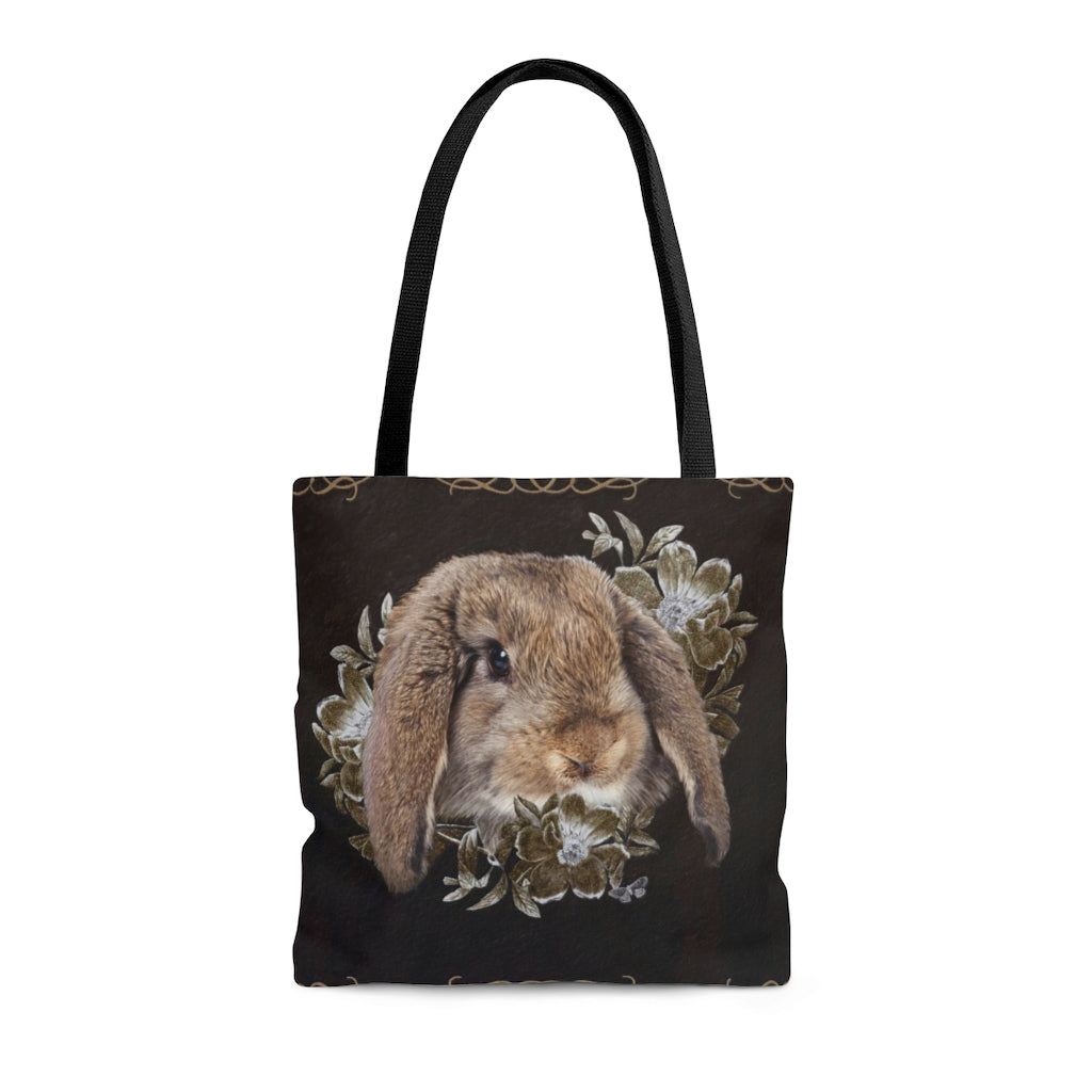 Tote Bag - Holland Lop Rabbit Design medium front
