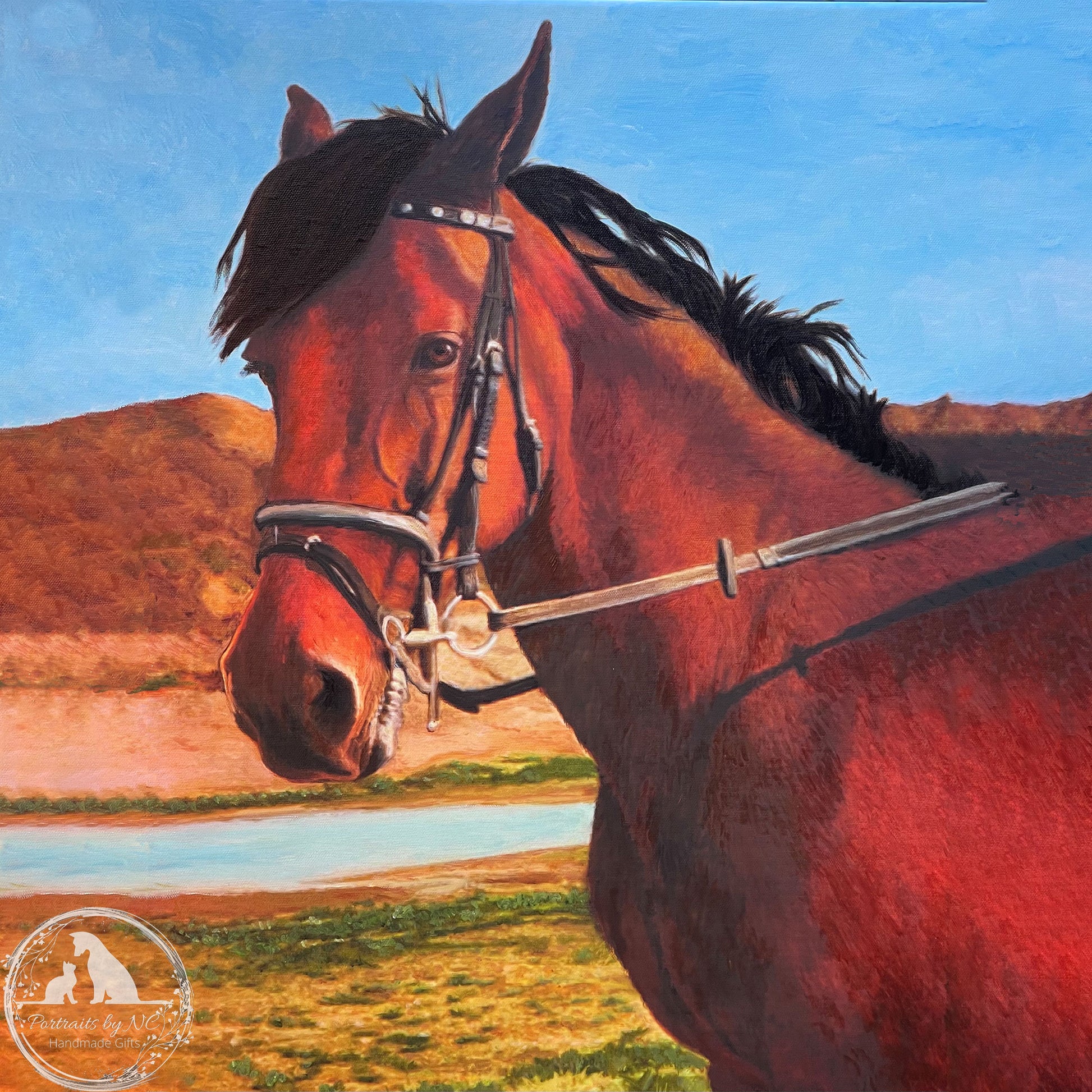 Welsh Horse Custom Oil Portrait