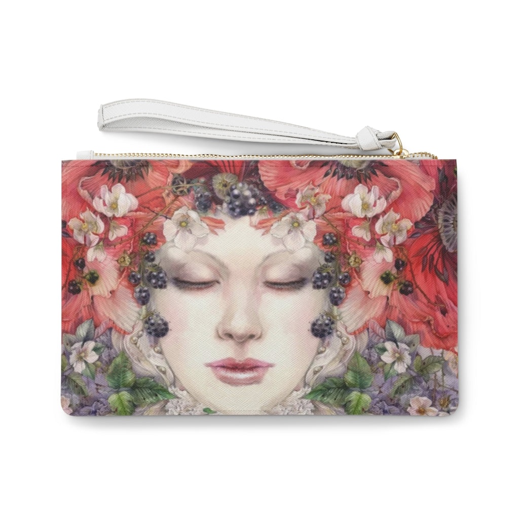 Clutch Bag - Fairy Design with white handle