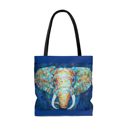 Tote Bag - Colorful Elephant Design large back
