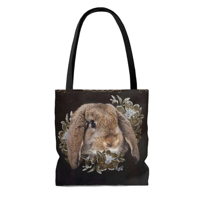 Tote Bag - Holland Lop Rabbit Design small back