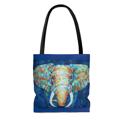 Tote Bag - Colorful Elephant Design small back