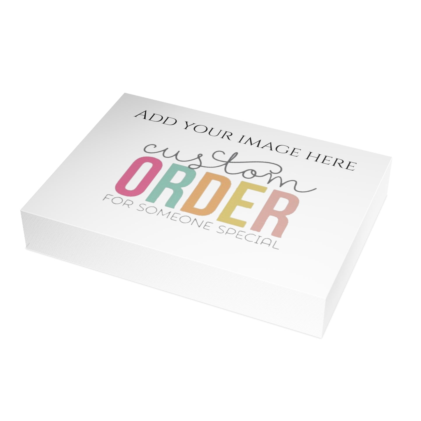 Cartes de vœux personnalisables - Cartes de vœux pliées (1, 10, 30 et 50 pièces)