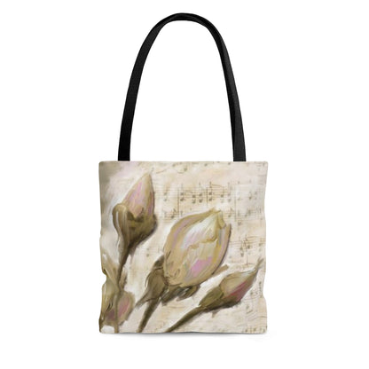 Tote Bag - Ode to Love roses with notes