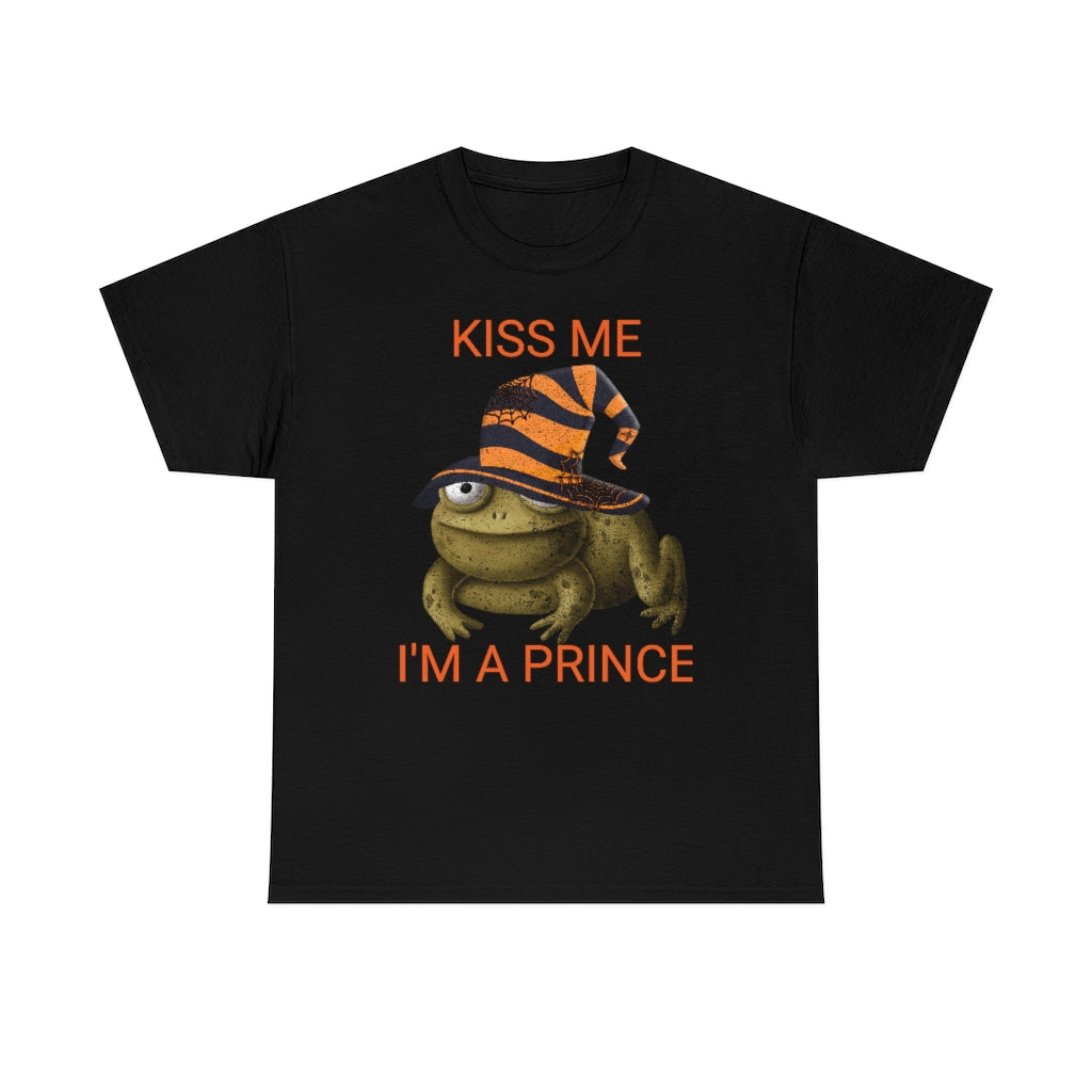Kiss Me I'm a Prince - Halloween Toad Heavy Cotton Tee