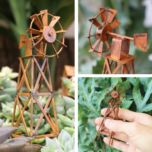 Miniature Rustic Windmill 1 12 Scale Miniature Dollhouse Diorama Accessory