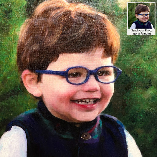 Child Portrait - Boy in Blue vest