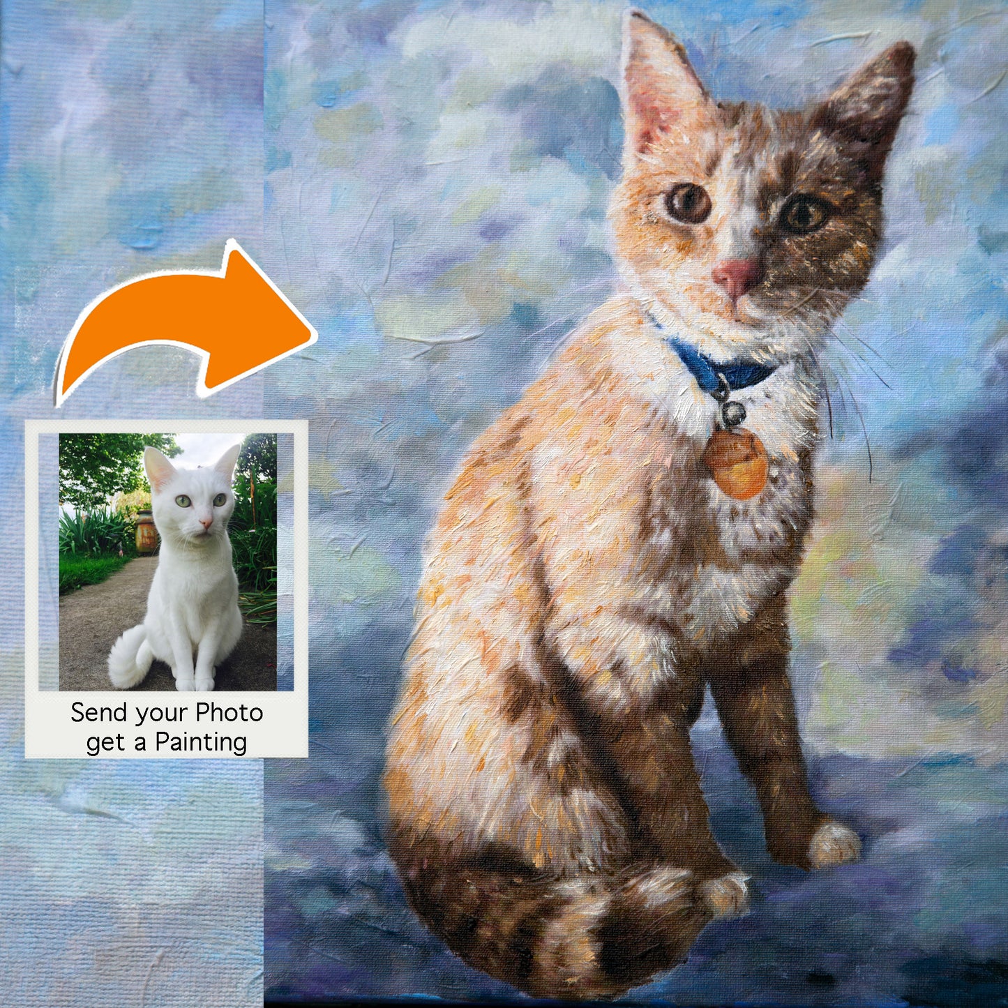 Tabby Cat Oil Portrait 9x12 inch