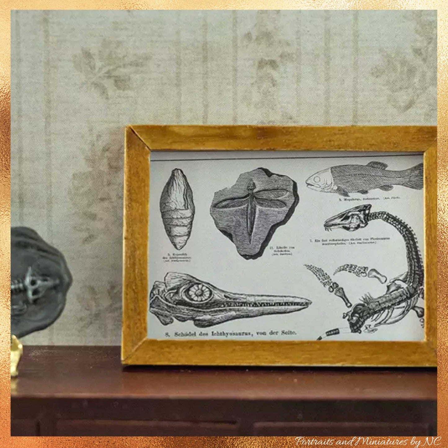 Fossils Print Dollhouse Miniature 