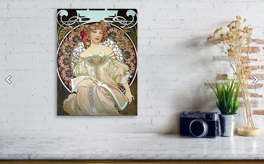 Art Print - Day Dream After Alfonse Mucha Small