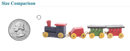 Miniature Wooden Train Set