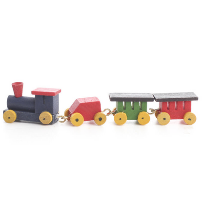 Miniatur-Eisenbahn aus Holz