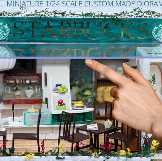 Miniature Starbucks Diorama