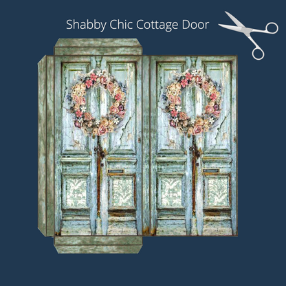 Shabby Chic Cottage Door - Free Printable PNG FILE