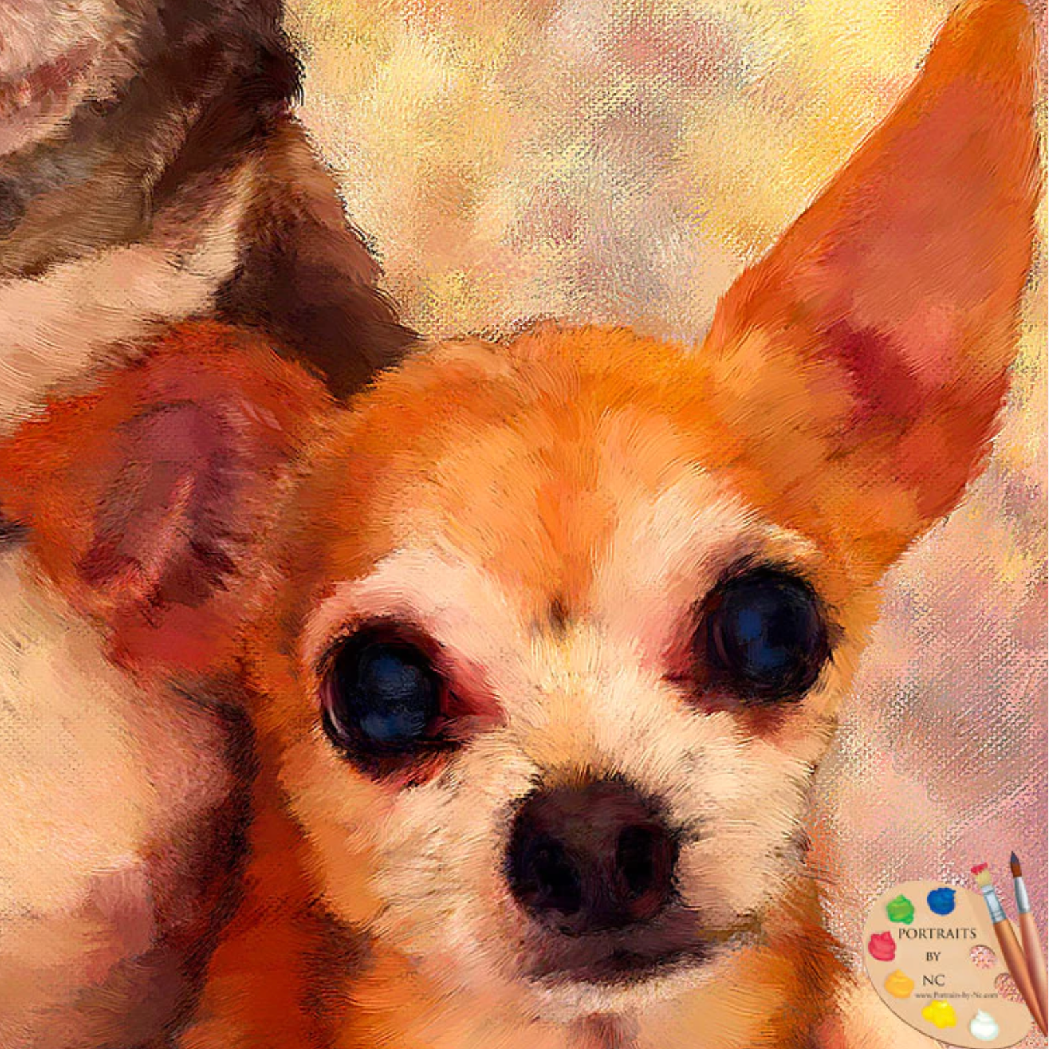 Dog Group Portrait - Digital Portrait detail