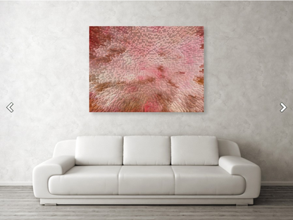 Stretched Canvas Print - Transcendental - Abstract Print over sofa