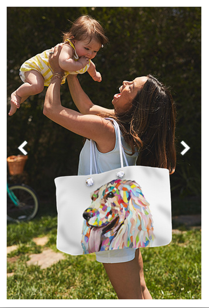 Weekender Tote Bag - Sac fourre-tout personnalisable - Dog Design Spaniel