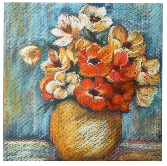 Floral Bouquet Ceramic Tile Front