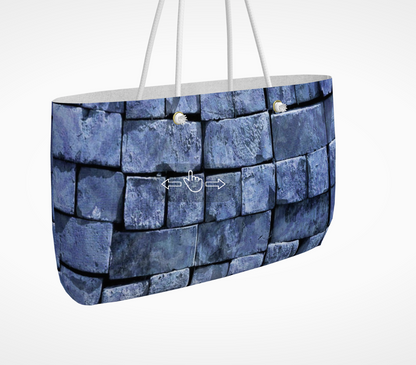 Blue Brickwork - Weekender Tote Bag