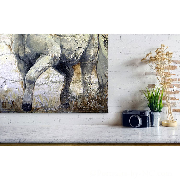 Whispers Across the Steppe Acrylic Print detail